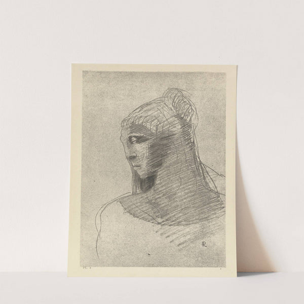 Je t'adore a l'egal de la voute nocturne. O vase de tristesse, o grande taciturne (I adore you as I adore the vault of the night sky, O vessel of sadness, O tall silent woman) by Odilon Redon