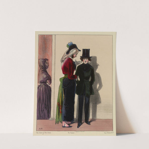 Je t’avertis, Milord.si tu dines demain avec cette andalouse-làn c’est moi qui vous tremperai la soupe (1840) by Paul Gavarni