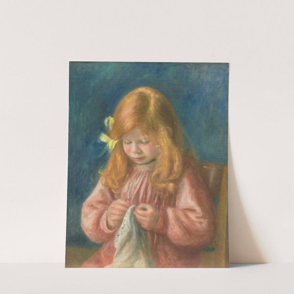 Jean Renoir Sewing by Pierre-Auguste Renoir