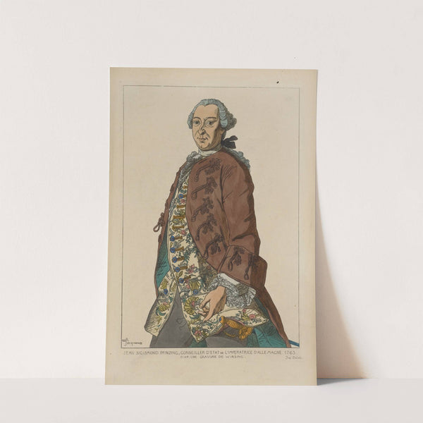 Jean Sigismond Pfinzing, conseiller d'etat de l'imperatrice d'Allemagne. 1763 by Raphaël Jacquemin