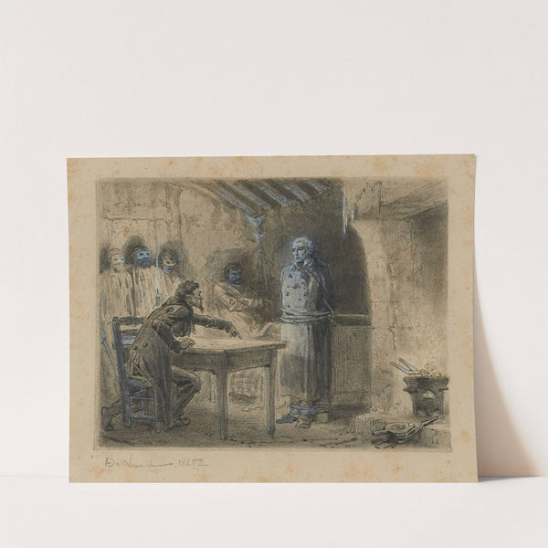 Jean Valjean chez Thénardier Le guet-apens (1865) by Alphonse Marie De Neuville