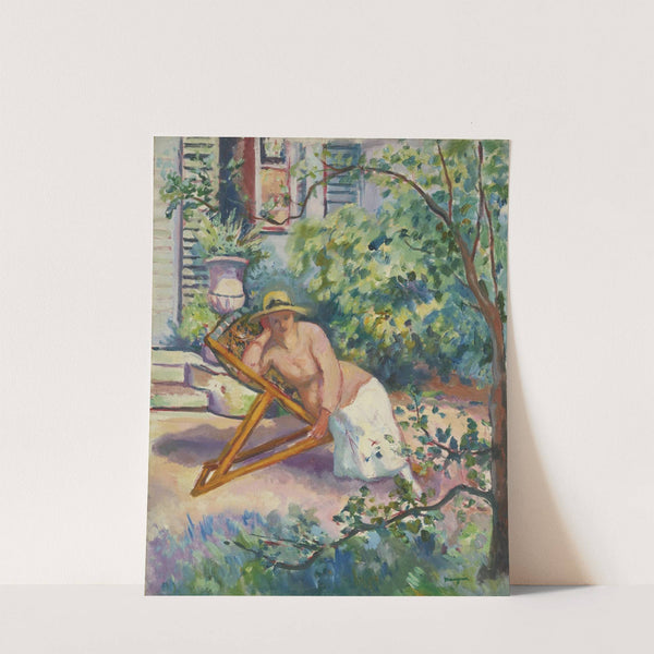Jeanne dans le jardin de Neuilly by Henri Manguin