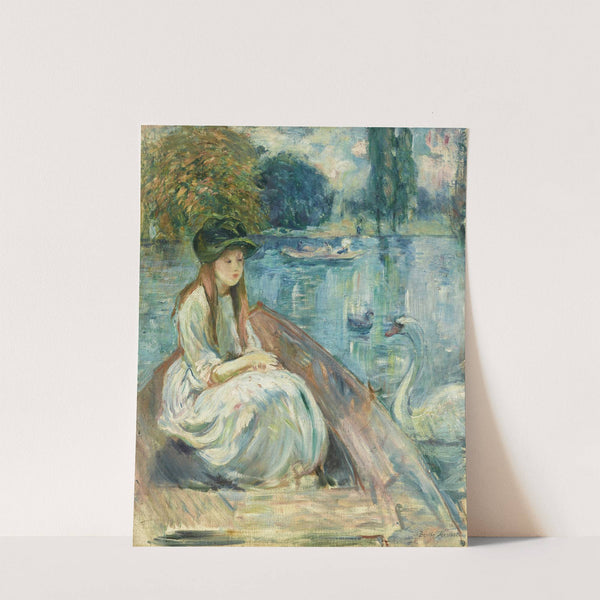 Jeanne Fourmanoir sur le lac (1892) by Berthe Morisot
