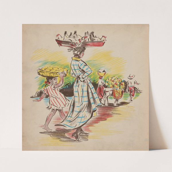 Jeanne-Marie Goes to Market pl5 (1938) by Sari