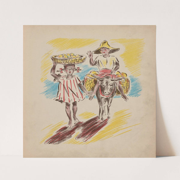 Jeanne-Marie Goes to Market pl6 (1938) by Sari