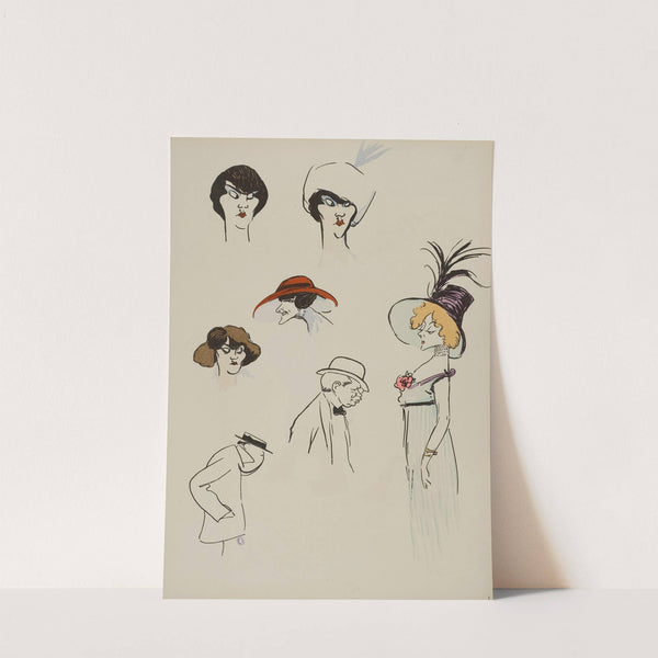 Jeanne Marnac. Germain Thouvenin et Du Tillet. Anna Held (1913) by Georges Goursat (Sem)