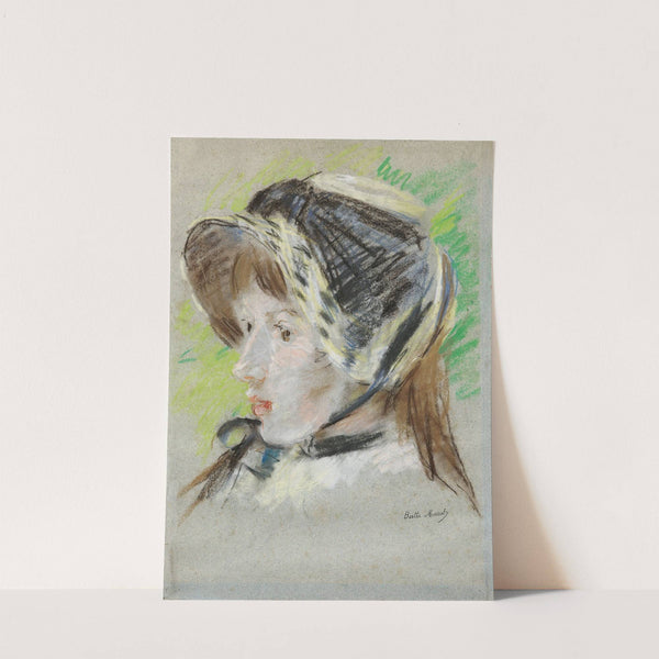 Jeanne Pontillon À La Capeline (1844) by Berthe Morisot