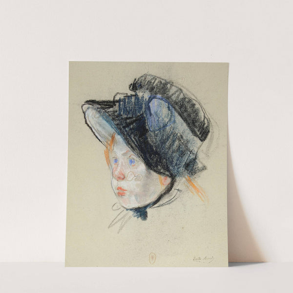 Jeannie en chapeau de velours (1883) by Berthe Morisot