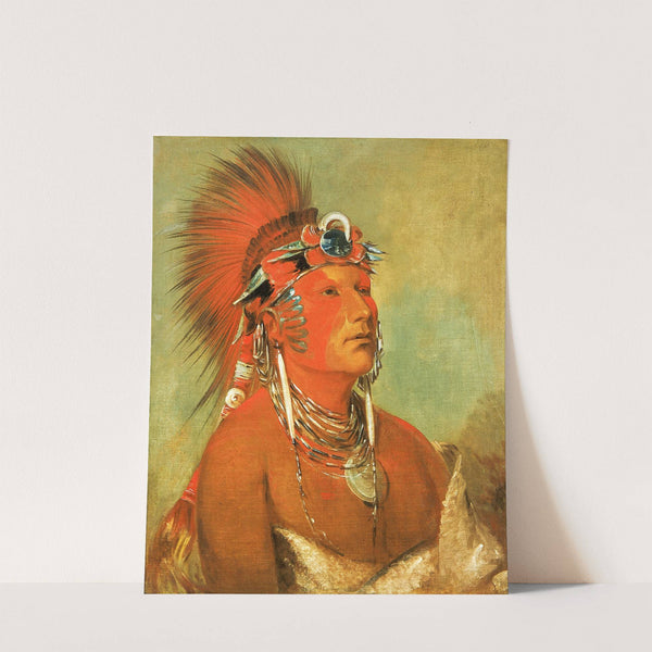 Jee-Hé-O-Hó-Shah, Cannot Be Thrown Down, a Warrior by George Catlin