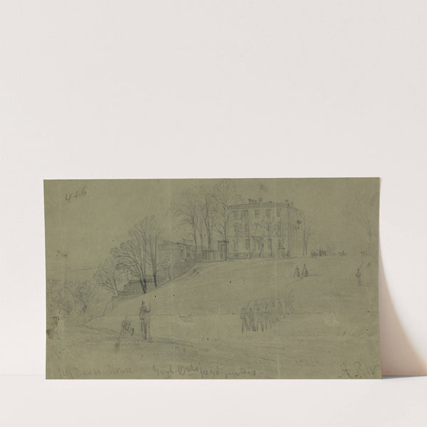 Jeff Davis House. Genl. Ords headquarters (1860-1865) by Alfred Rudolph Waud