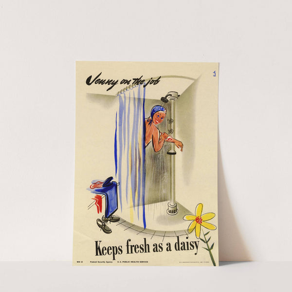 Jenny on the job keeps fresh as a daisy (1943) by Kula Robbins