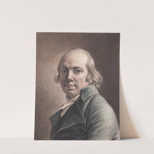 Jens Juels tegnede selvportræt by Johan Frederik Clemens