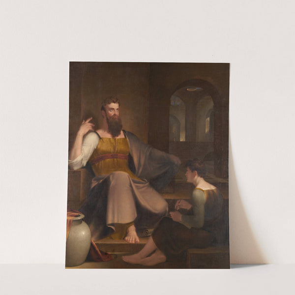 Jeremiah Dictating His Prophecy of the Destruction of Jerusalem to Baruch the Scribe (1820) by Washington Allston