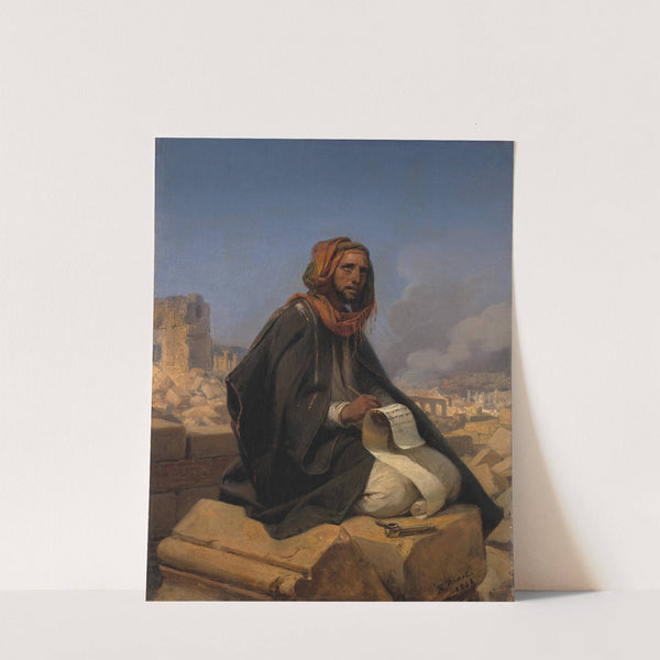 Jeremiah on the ruins of Jerusalem by Horace Vernet