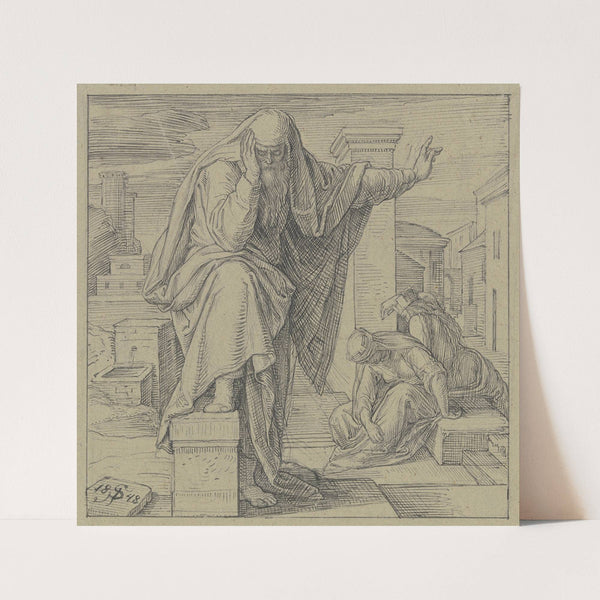 Jeremias Klage (1848) by Julius Schnorr Von Carolsfeld