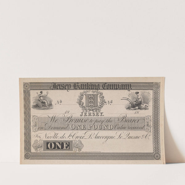 Ramsgate Old Bank five pound note (1820-1829) by Perkins & Heath