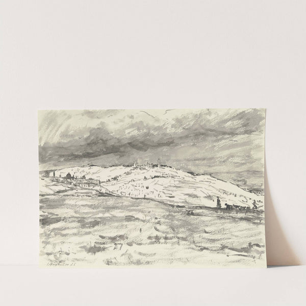 Jerusalem, Blick auf Ölberg und Tempelplatz von Südwest by Jakob Nussbaum
