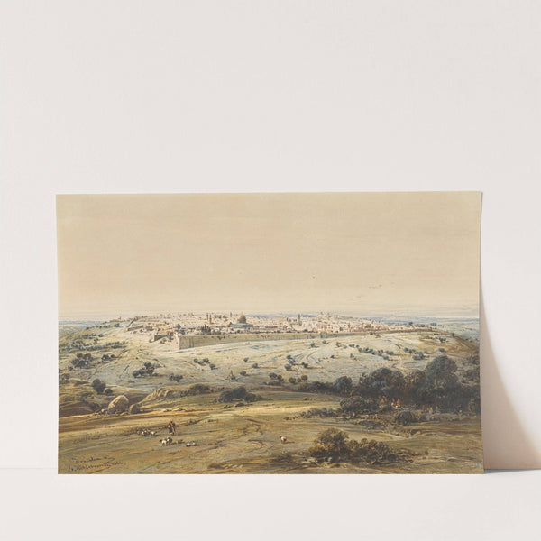 Jerusalem from the Mount of Olives by Eduard Hildebrandt