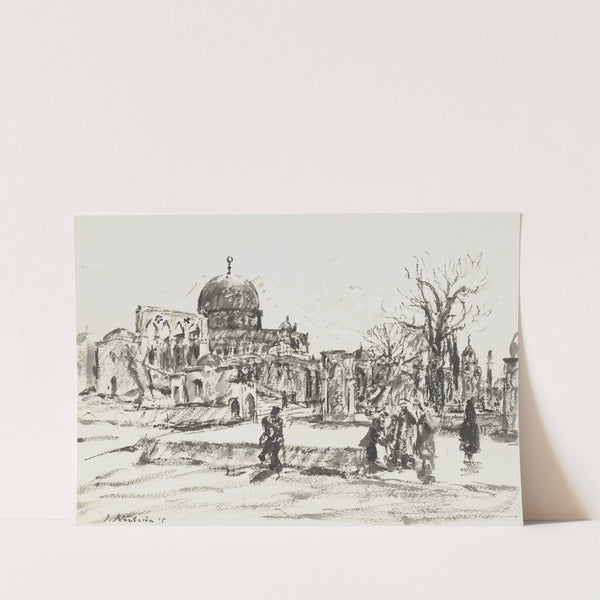 Jerusalem vor der Omar-Moschee by Jakob Nussbaum