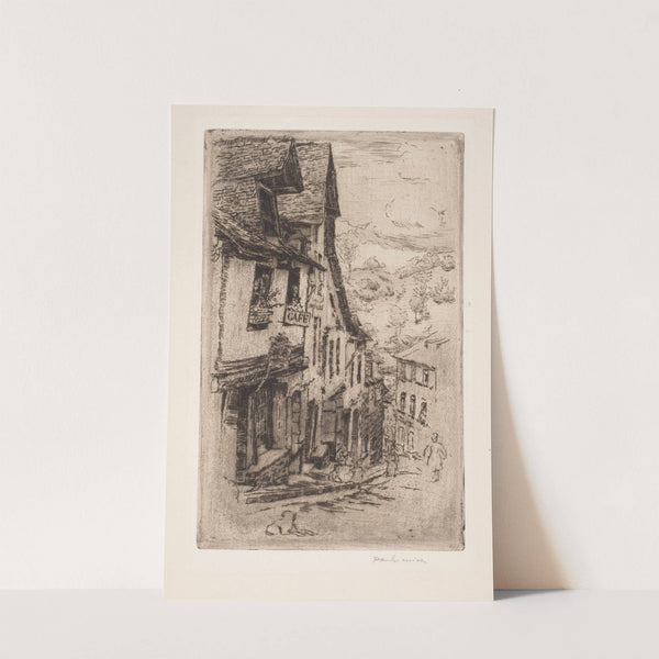 Jerzual Street in Dinan, with a dog (1906) by Józef Pankiewicz