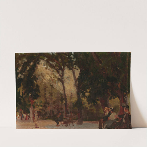 Jesuits’ garden in Lviv by Władysław Skoczylas