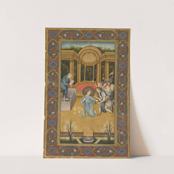 Jesus among the doctors in the Temple (c. 1760) by Mir Kalan Khan