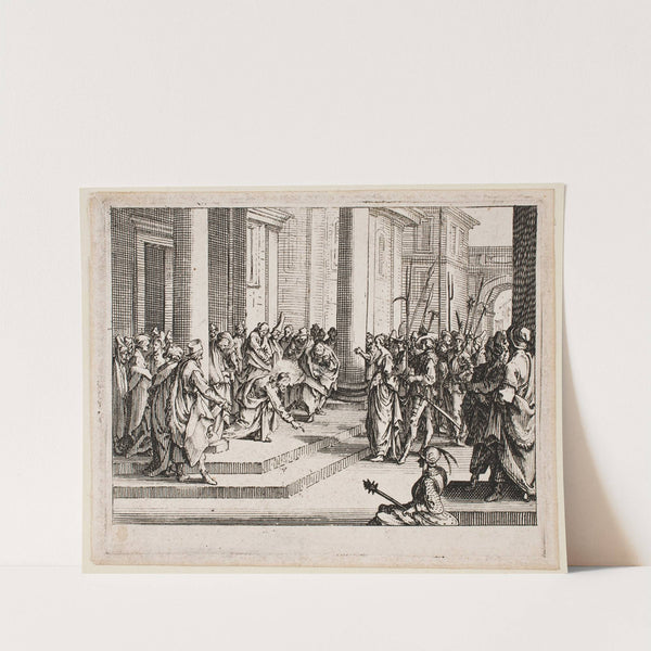 Jesus and the Adulterous Woman (1635) by Jacques Callot