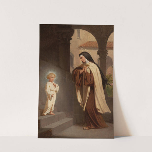 Jésus apparait à sainte Thérèse by Émile Vernet-Lecomte