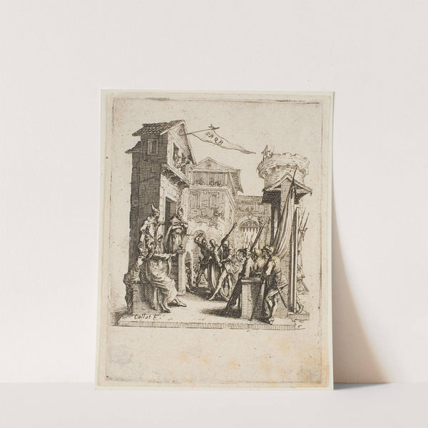 Jesus before Caiphas (1624) by Jacques Callot