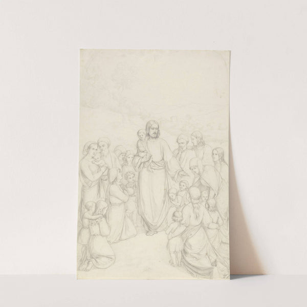 Jesus blesses the children (1842) by Adolph Tidemand