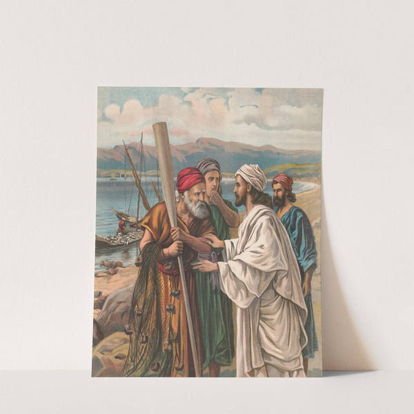 Jesus calling fishermen by Providence Lith. Co