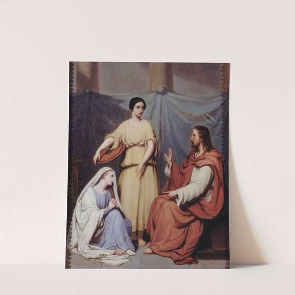 Jésus chez Marthe et Marie by Hendrik Scheffer