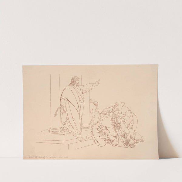 Jesus cleansing the Temple (John II;15,16) (1892) by Louis Prang & Co.