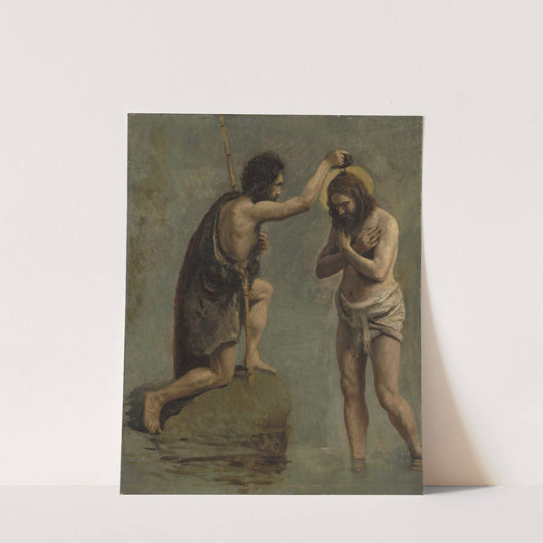 Jésus et Saint-Jean (étude pour 'Le baptême du Christ') by Jean-Baptiste-Camille Corot