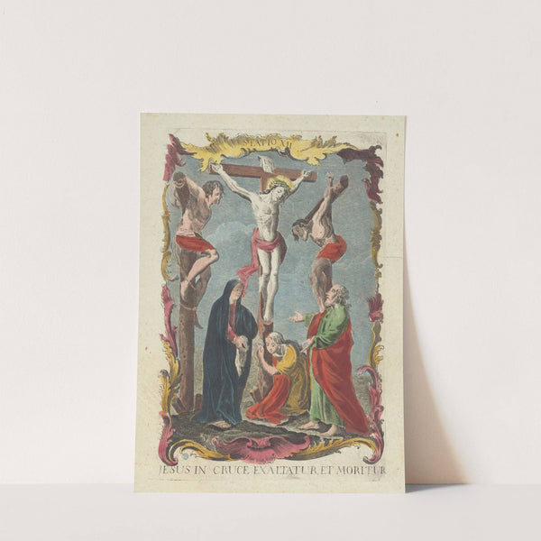 Jesus In Cruce Exaltatur Et Moritur by Remondini family