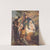Jesus laid in a manger by Stecher Litho. Co