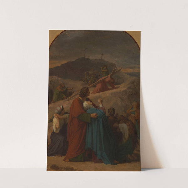 Jésus portant sa croix, La Vierge sur le chemin du Calvaire by Émile Signol