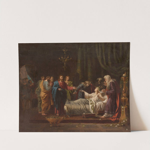 Jésus ressuscitant la fille de Jaïre (1819) by Jean Vignaud