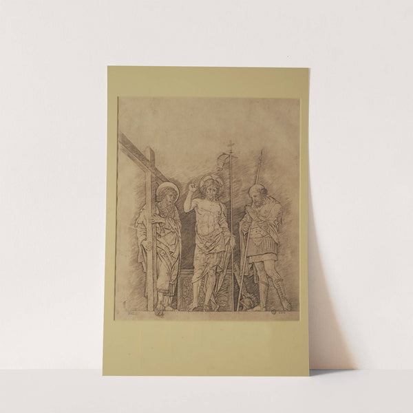 Jesús Resucitado, San Andrés y San Longino by Andrea Mantegna