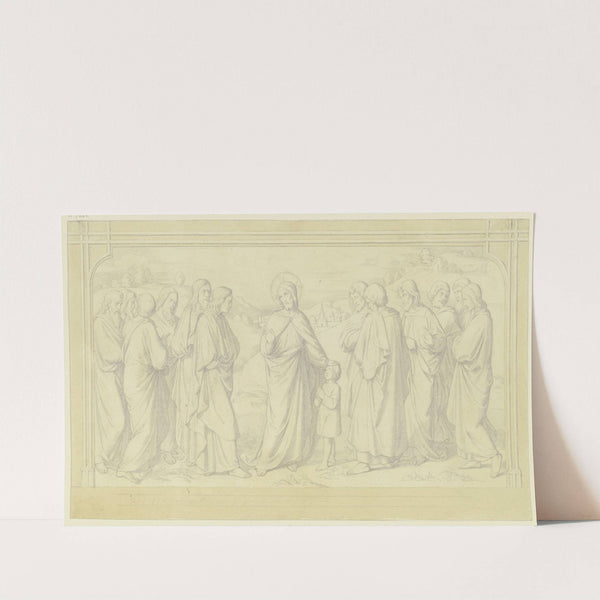 Jesus und die zwölf Apostel; ‘Wenn Ihr nicht so werdet wie dieses Kleine…’ (1831) by Eduard von Steinle