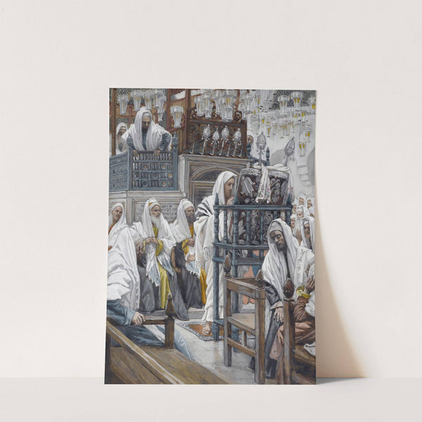 Jesus Unrolls the Book in the Synagogue (1886-1894) by James Tissot