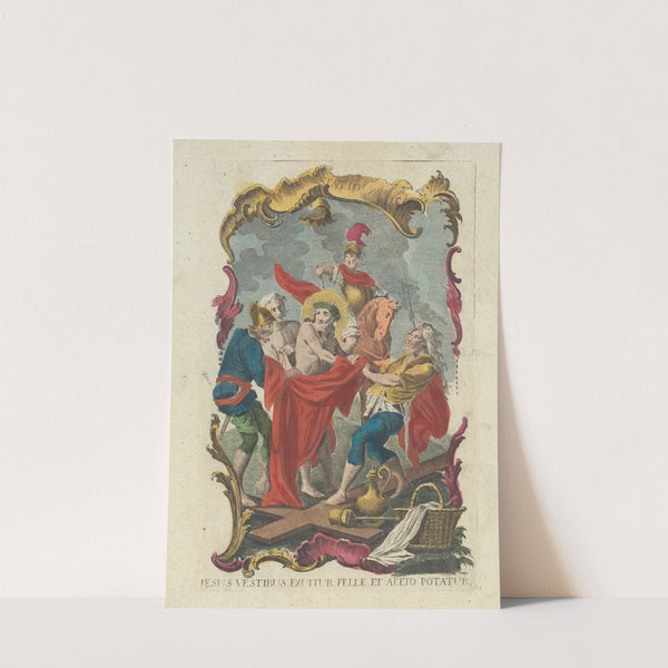 Jesus Vestibus Exuitur Felle Et Aceto Potatur by Remondini family