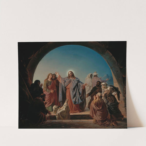 Jesus Wakes Lazarus by Robert Wilhelm Ekman