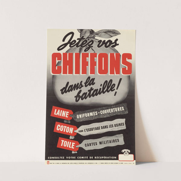 Jetez vos Chiffons dans la Bataille! by Anonymous