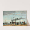 Jetty and Wharf at Trouville by Eugène Boudin