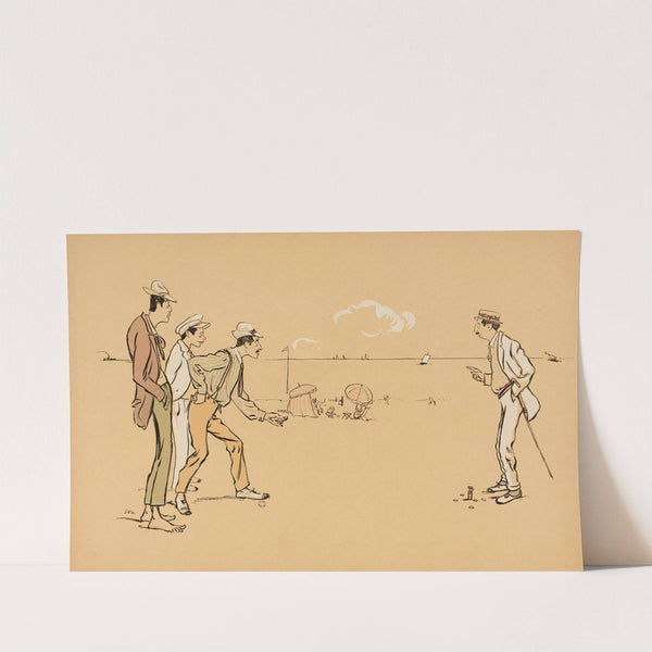 Jeu sur la plage (1919) by Georges Goursat (Sem)