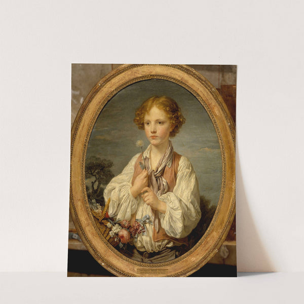 Jeune berger qui tente le sort pour savoir s’il est aimé de sa bergère (1760-1761) by Jean-Baptiste Greuze