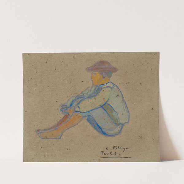 Jeune breton assis by Charles Filiger