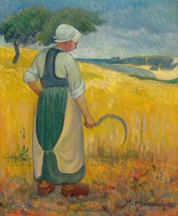 Jeune bretonne à la faucille (1889)