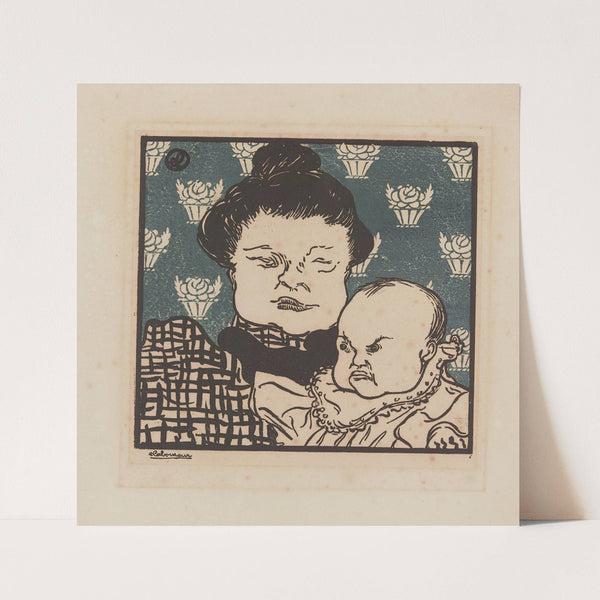 Jeune enfant et sa bonne (1898) by Jean-Émile Laboureur